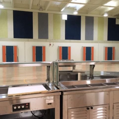 cafeteria equipment at Oxford Elementary